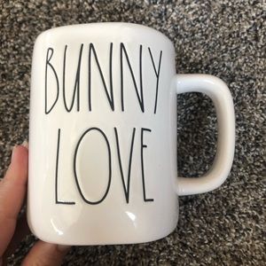 Rae Dunn BUNNY LOVE Double Sided Mug with 🐰 on Back